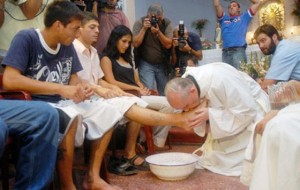 lavar los pies a una musulmana